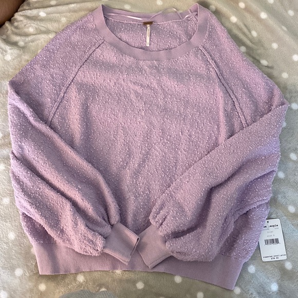 Free People Tops - FREE PEOPLE PURPLE SWEATER